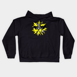 Platinum electrocution sticker Kids Hoodie